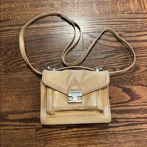 Loeffler Randall Blush Reptile Classic Leather Crossbody